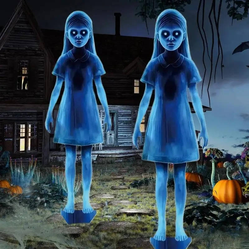 Dekoracja Dziewczyna Duch na Dziedzińcu na Halloween