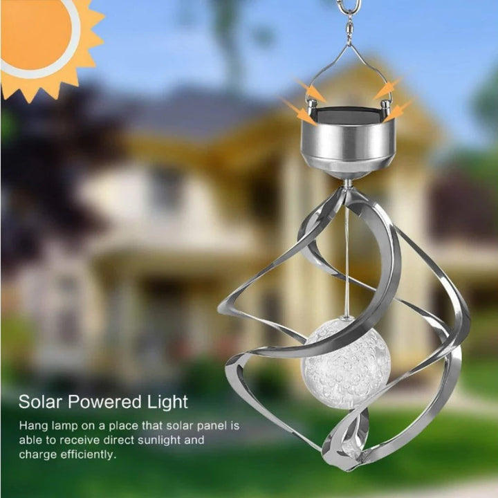 Solarowy Dzwonek Wiatrowy z Lampą LED