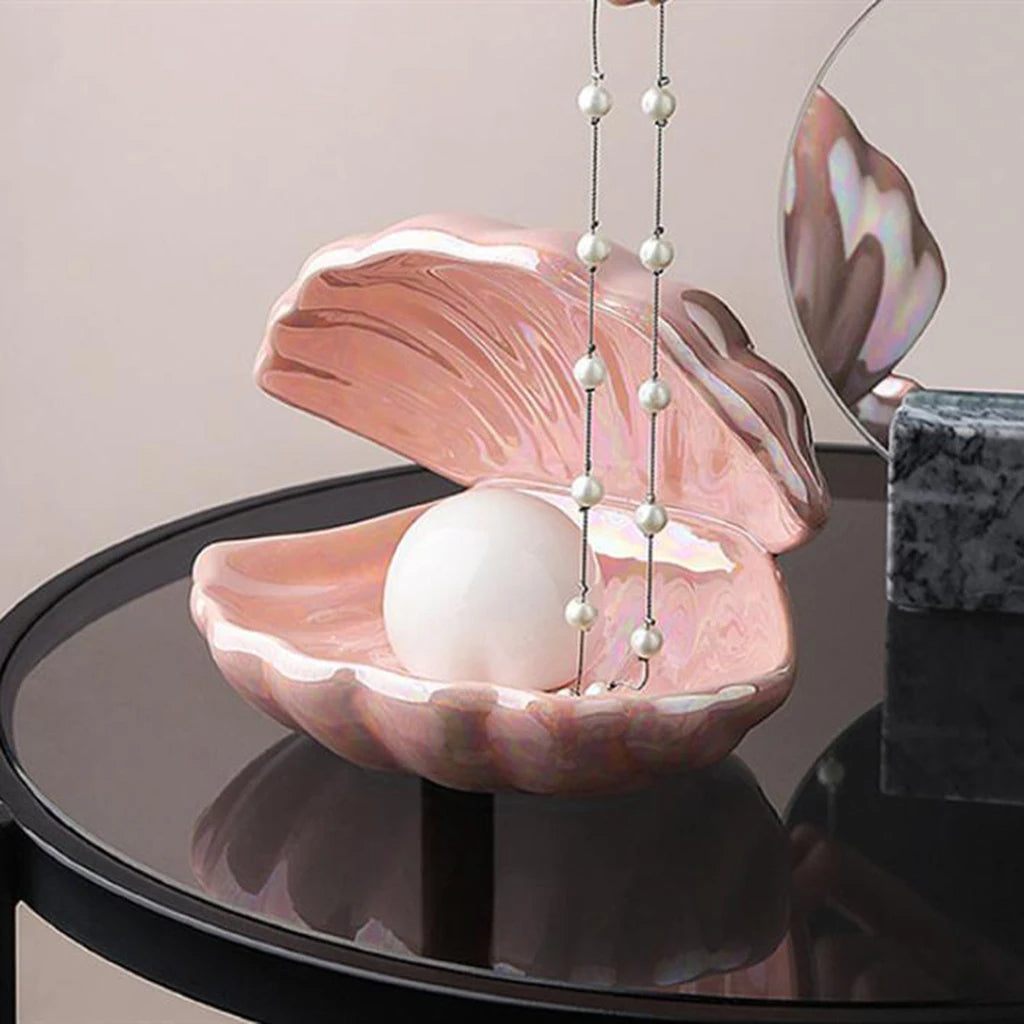 Ceramiczna Lampa LED w Kształcie Muszli