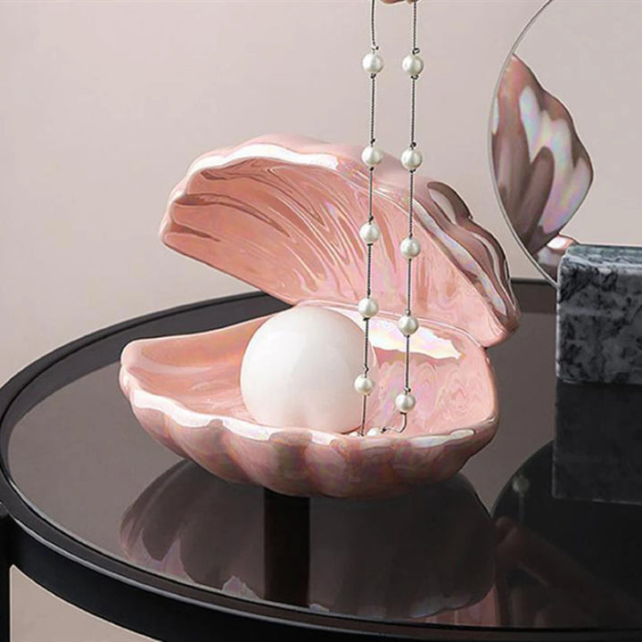Ceramiczna Lampa LED w Kształcie Muszli