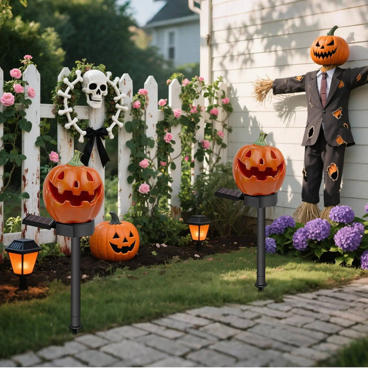 Oświetlenie Dekoracyjne Dyni na Halloween – Lampki na Ścieżkę