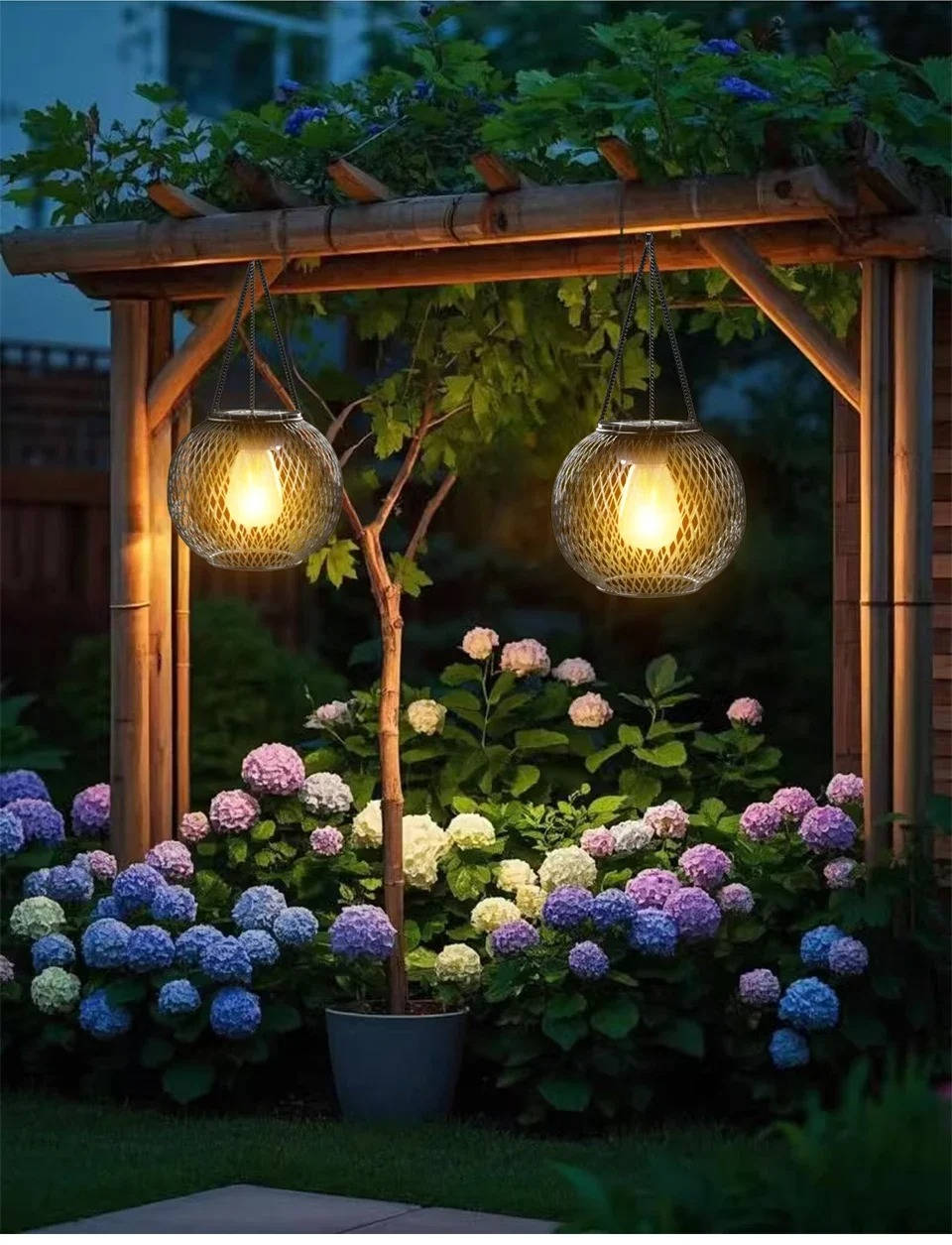 Zewnętrzna Solarna Lampa Wisząca