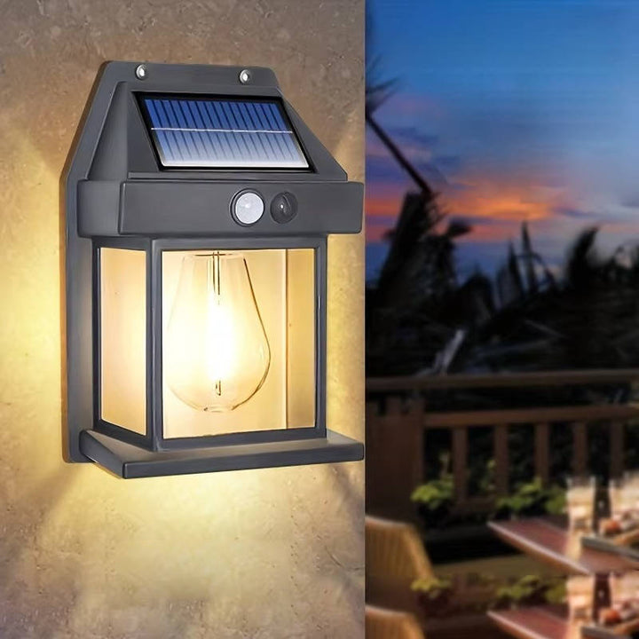 2 Zestaw Lamp Solarnych na Ścianę na Zewnątrz