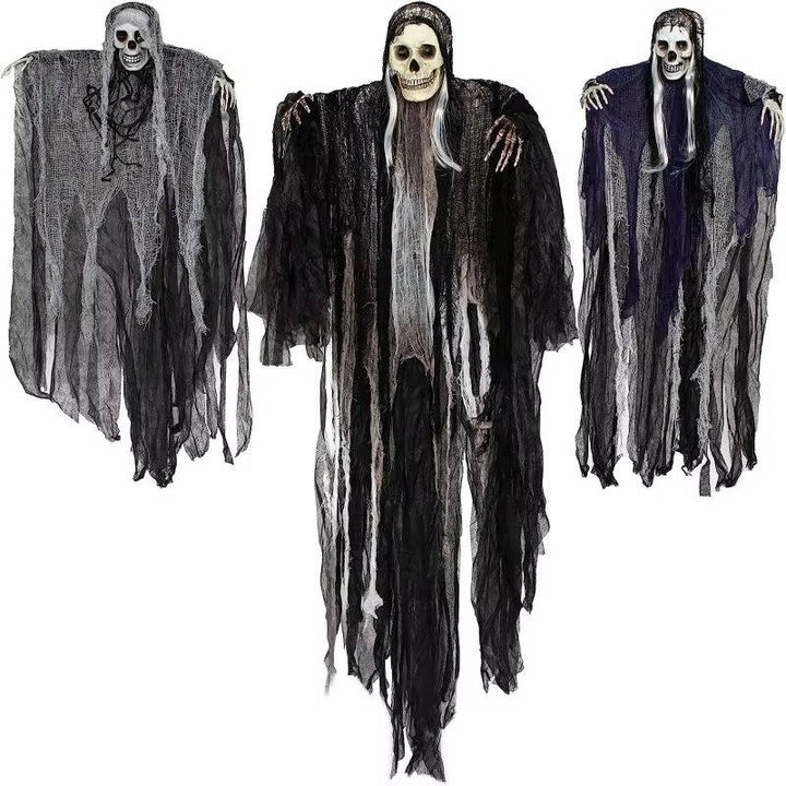 Straszne Realistyczne Dekoracje Halloweenowe Wiszące na Zewnątrz i Wewnątrz - Zestaw Trzech