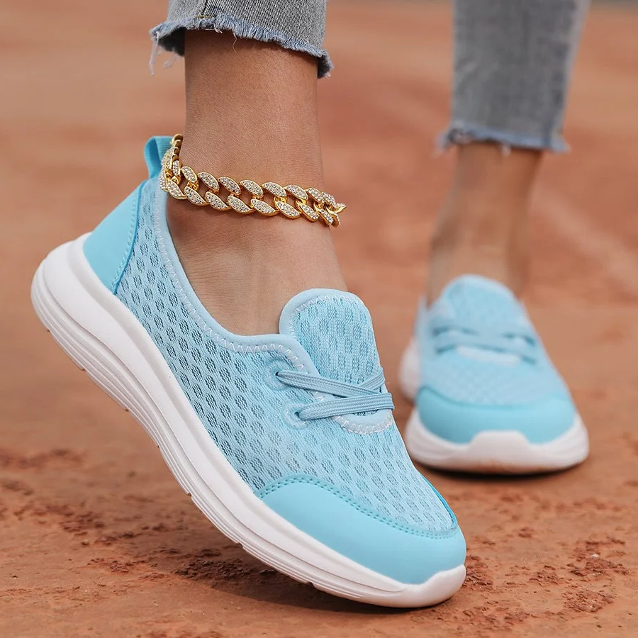 Damskie wygodne ortopedyczne buty z miękką podeszwą i siateczką