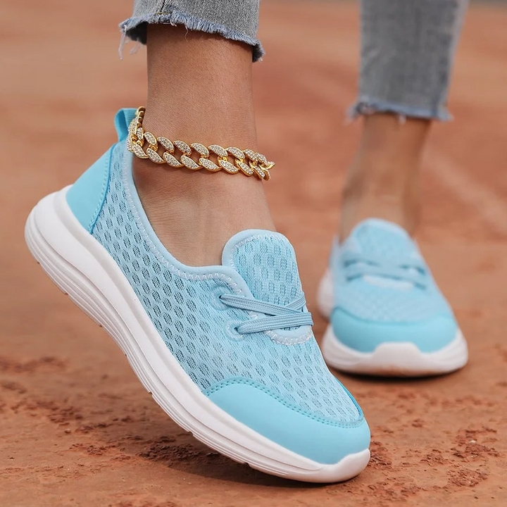 Damskie wygodne ortopedyczne buty z miękką podeszwą i siateczką