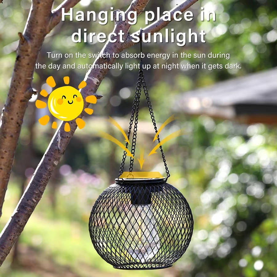 Zewnętrzna Solarna Lampa Wisząca
