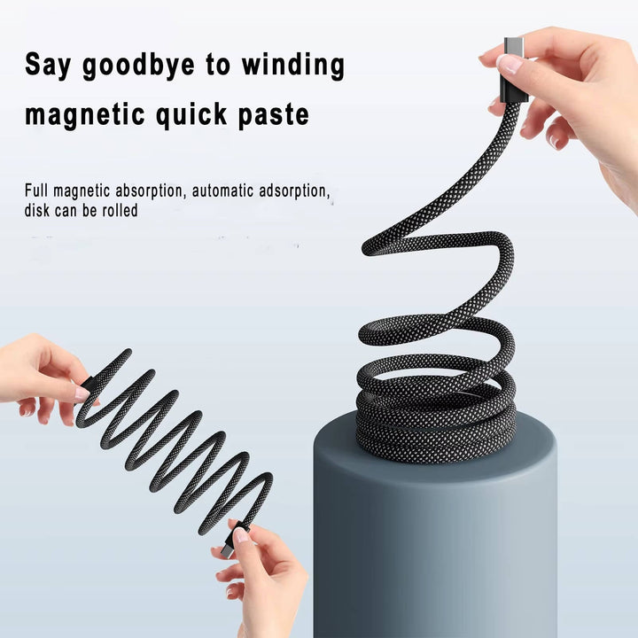 Magnetyczny Kabel Antyplątający Super Szybkie Ładowanie