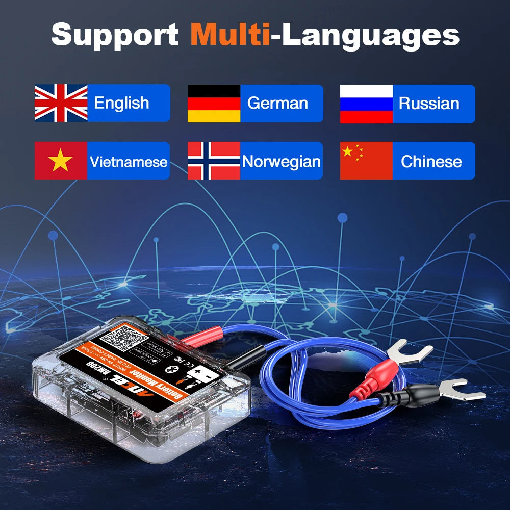 Tester Akumulatorów Samochodowych z Monitorowaniem Bluetooth