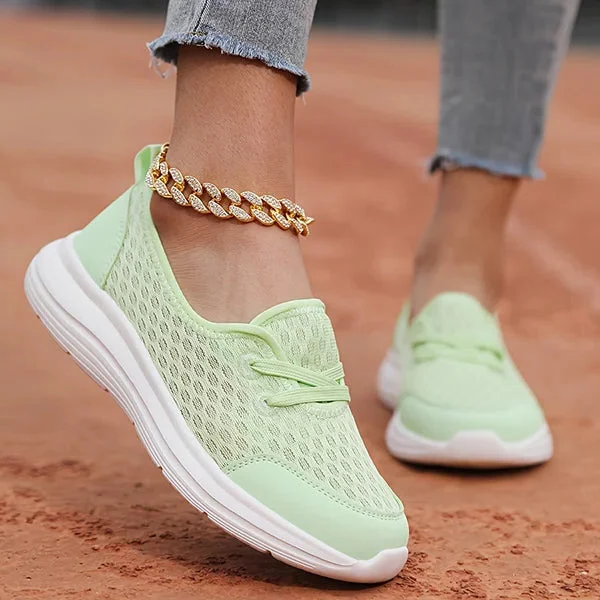 Damskie wygodne ortopedyczne buty z miękką podeszwą i siateczką