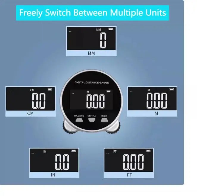 Inteligentna Cyfrowa Miara Taśmowa z Wyświetlaczem LCD