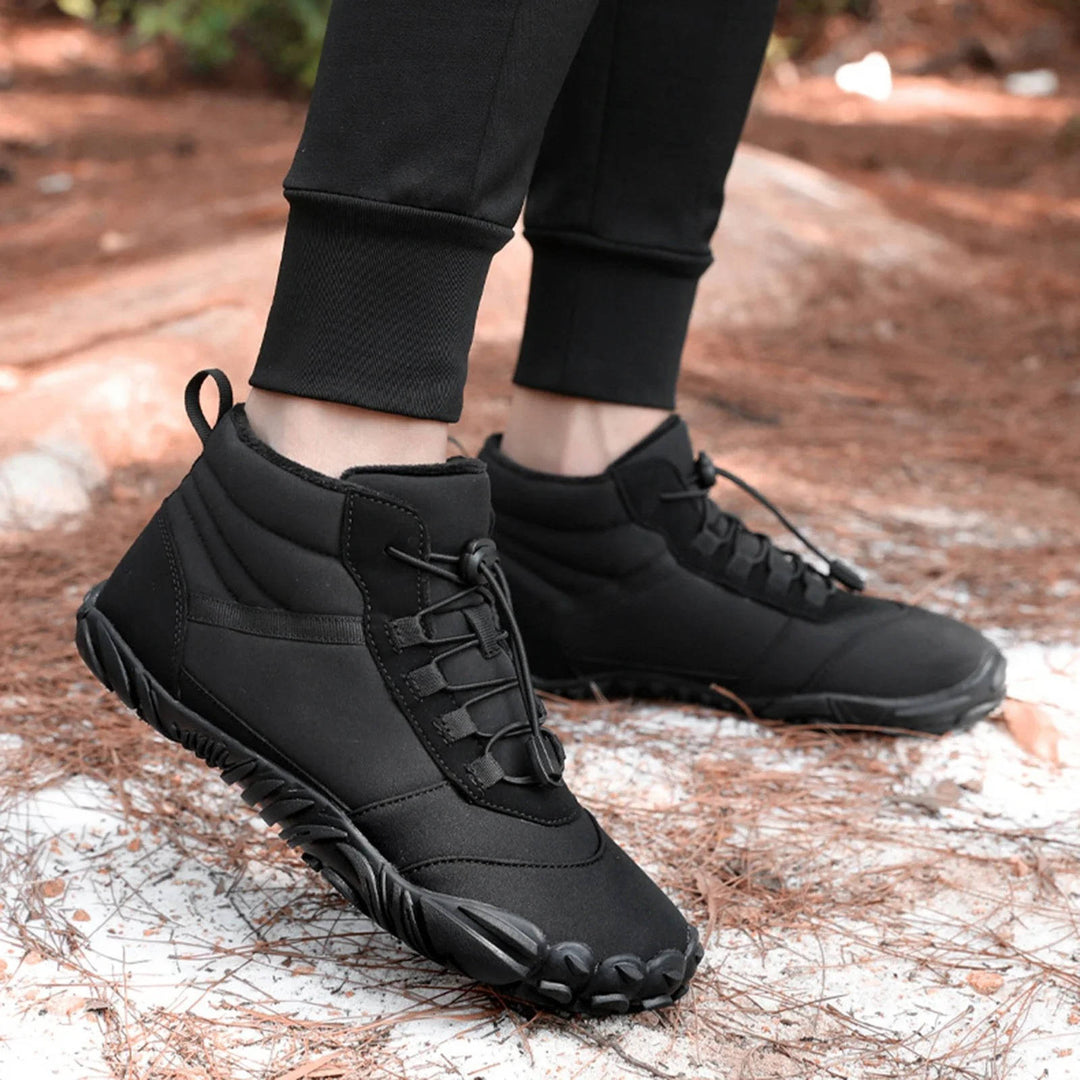Wodoodporne i Śniegoodporne Zimowe Buty Barefoot z Przytulnym Fleece&