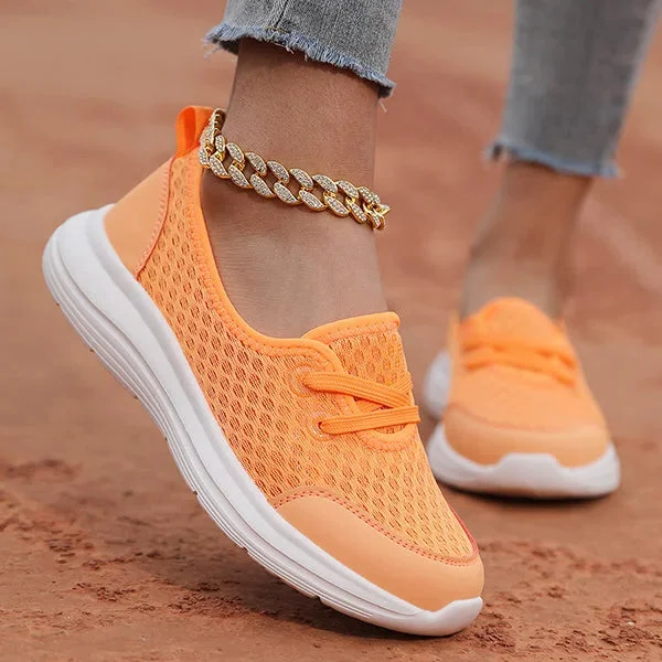 Damskie wygodne ortopedyczne buty z miękką podeszwą i siateczką