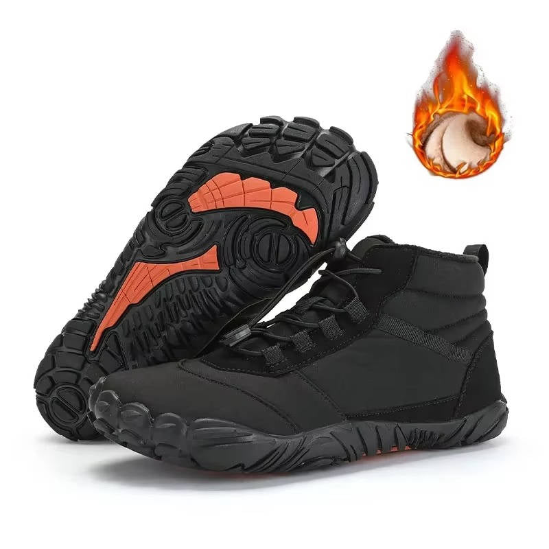 Wodoodporne i Śniegoodporne Zimowe Buty Barefoot z Przytulnym Fleece&