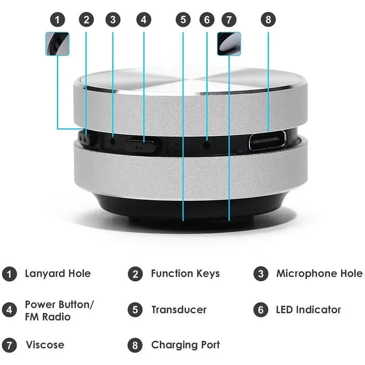 Głośnik Bluetooth z przewodnictwem kostnym