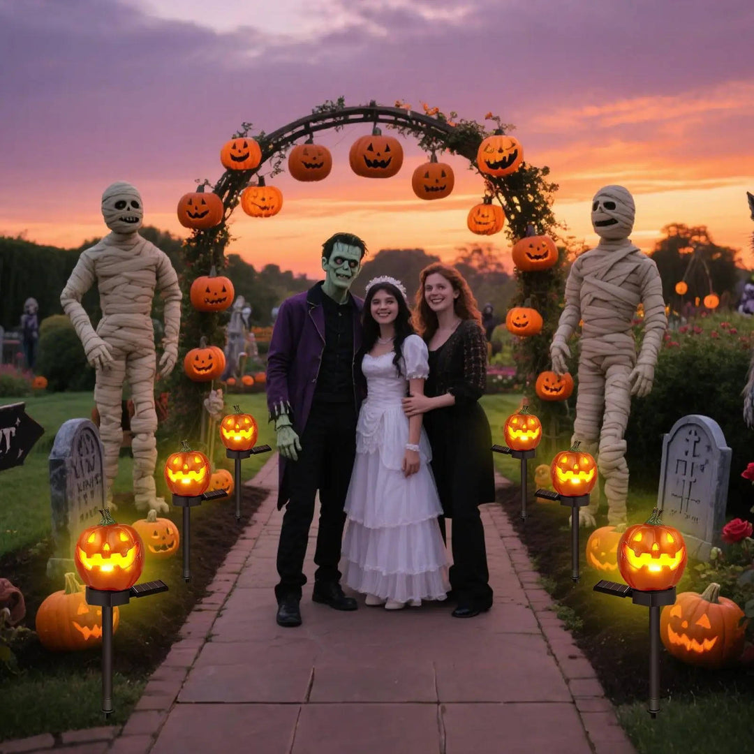 Oświetlenie Dekoracyjne Dyni na Halloween – Lampki na Ścieżkę