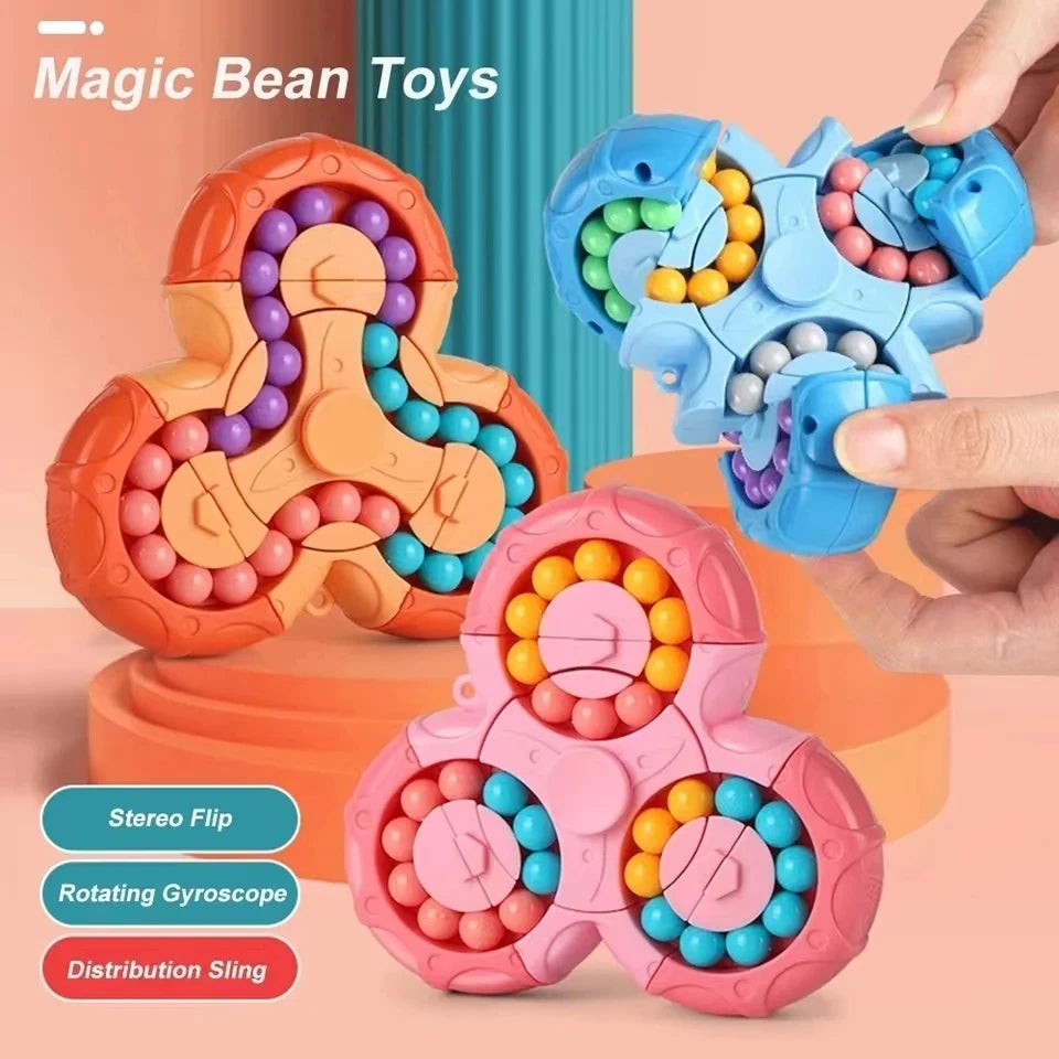 Obracająca się Magiczna Fasola Fidget Toy (Losowy Kolor)