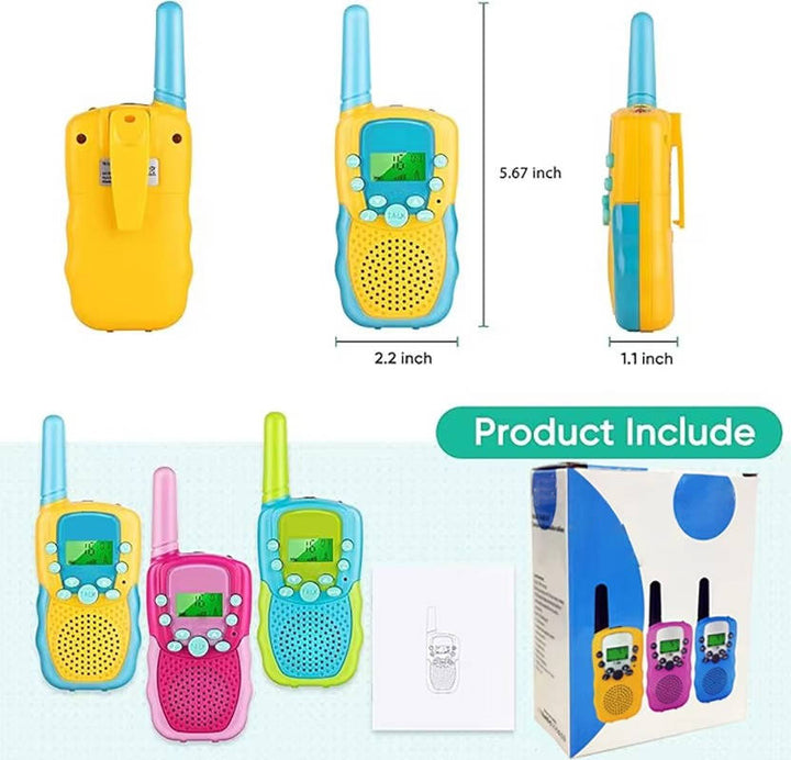 Walkie Talkie dla Dzieci (Zestaw 3 Sztuk)