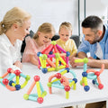 Magnetyczne Klocki Budowlane | Montessori Zabawki Edukacyjne