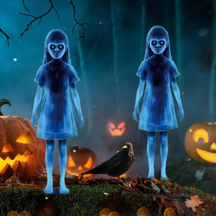 Dekoracja Dziewczyna Duch na Dziedzińcu na Halloween