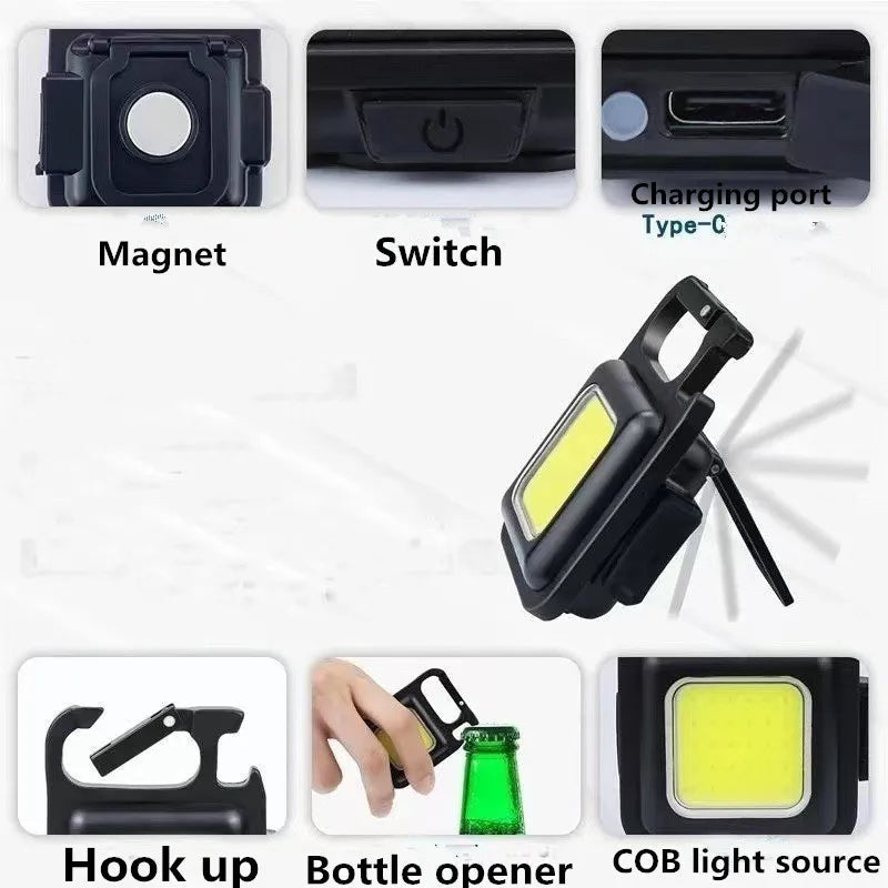 Mini Latarka LED na Breloku (1800LM)