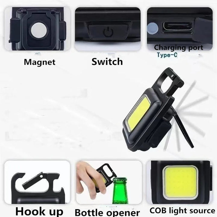 Mini Latarka LED na Breloku (1800LM)