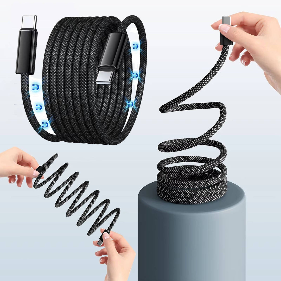 Magnetyczny Kabel Antyplątający Super Szybkie Ładowanie