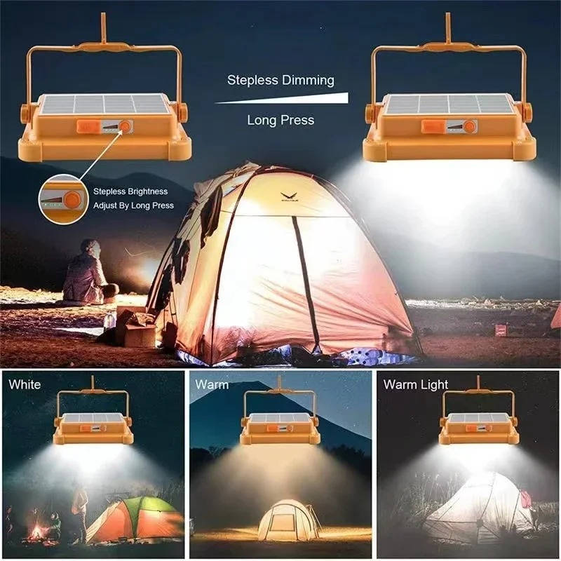 Solarna Przenośna Lampa Campingowa
