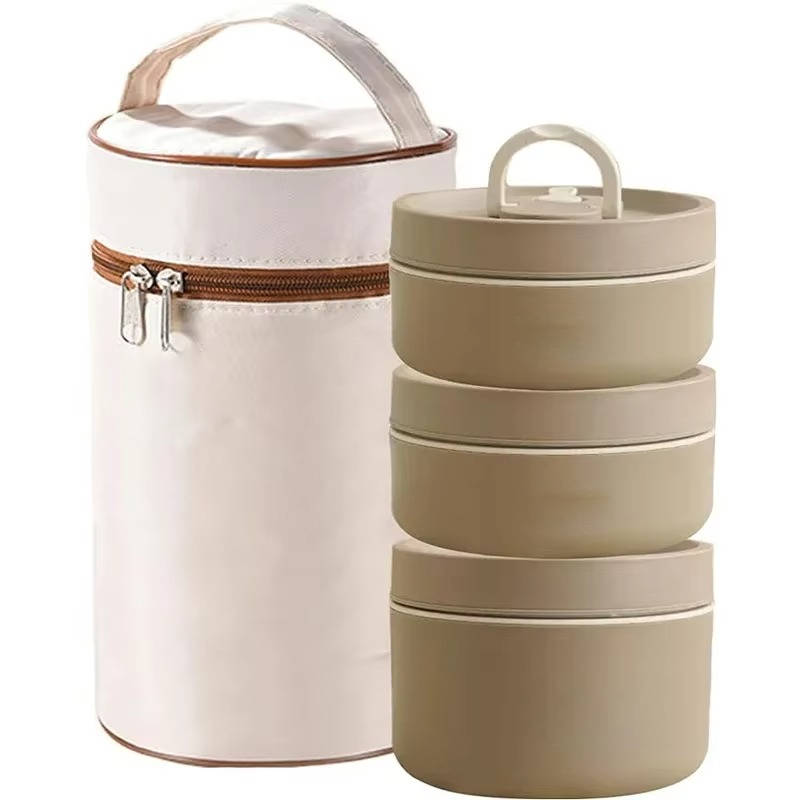 Lunch Box ze Stali Nierdzewnej, Izolowany Pojemnik na Jedzenie, Pełny Zestaw