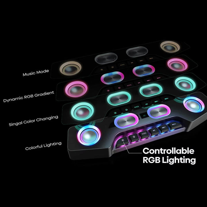 Bezprzewodowe głośniki RGB do komputera