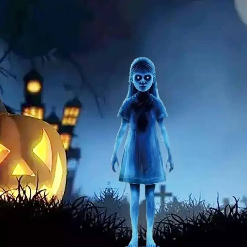 Dekoracja Dziewczyna Duch na Dziedzińcu na Halloween