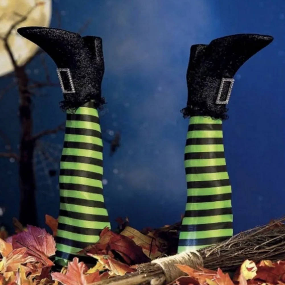 Dekoracja Halloween Nogi Czarownicy
