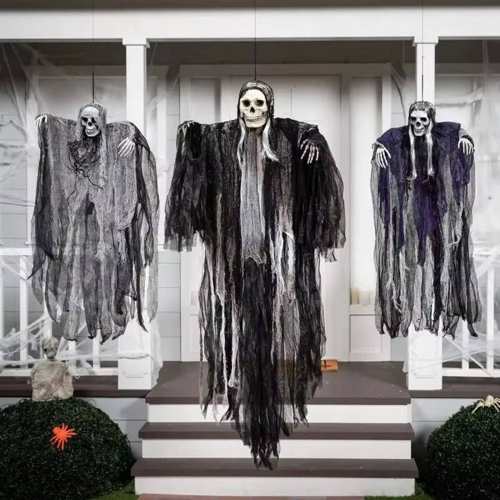 Straszne Realistyczne Dekoracje Halloweenowe Wiszące na Zewnątrz i Wewnątrz - Zestaw Trzech