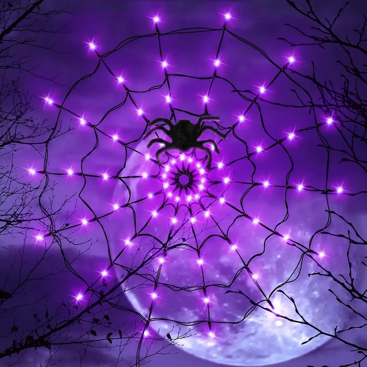 Świeczki Halloweenowe w Kształcie Pajęczyny na Zewnątrz