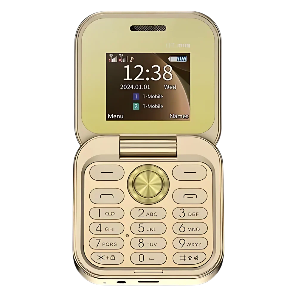 Dwa Sim Mały Składany Telefon Komórkowy