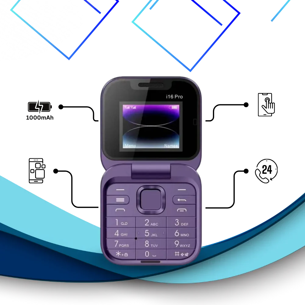 Dwa Sim Mały Składany Telefon Komórkowy