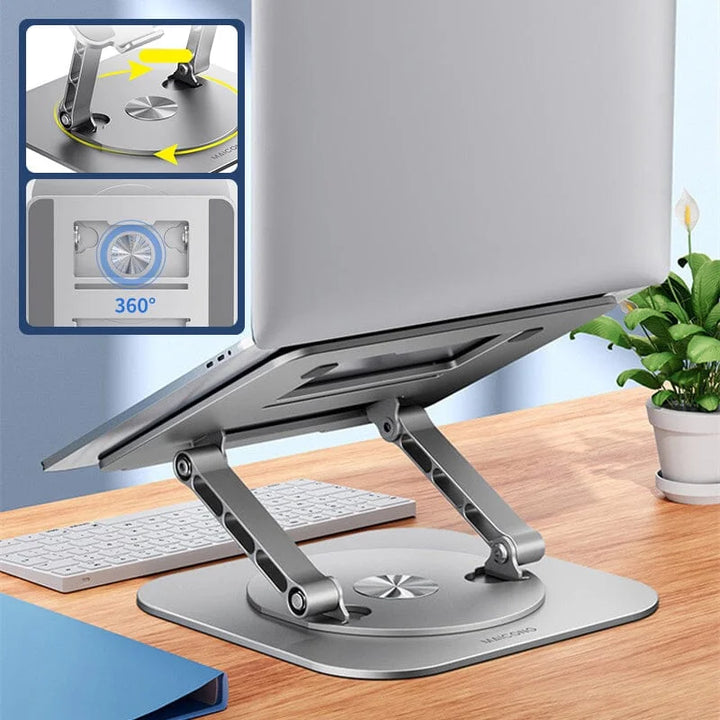 Stojak na laptopa z aluminium, obrotowy o 360 stopni