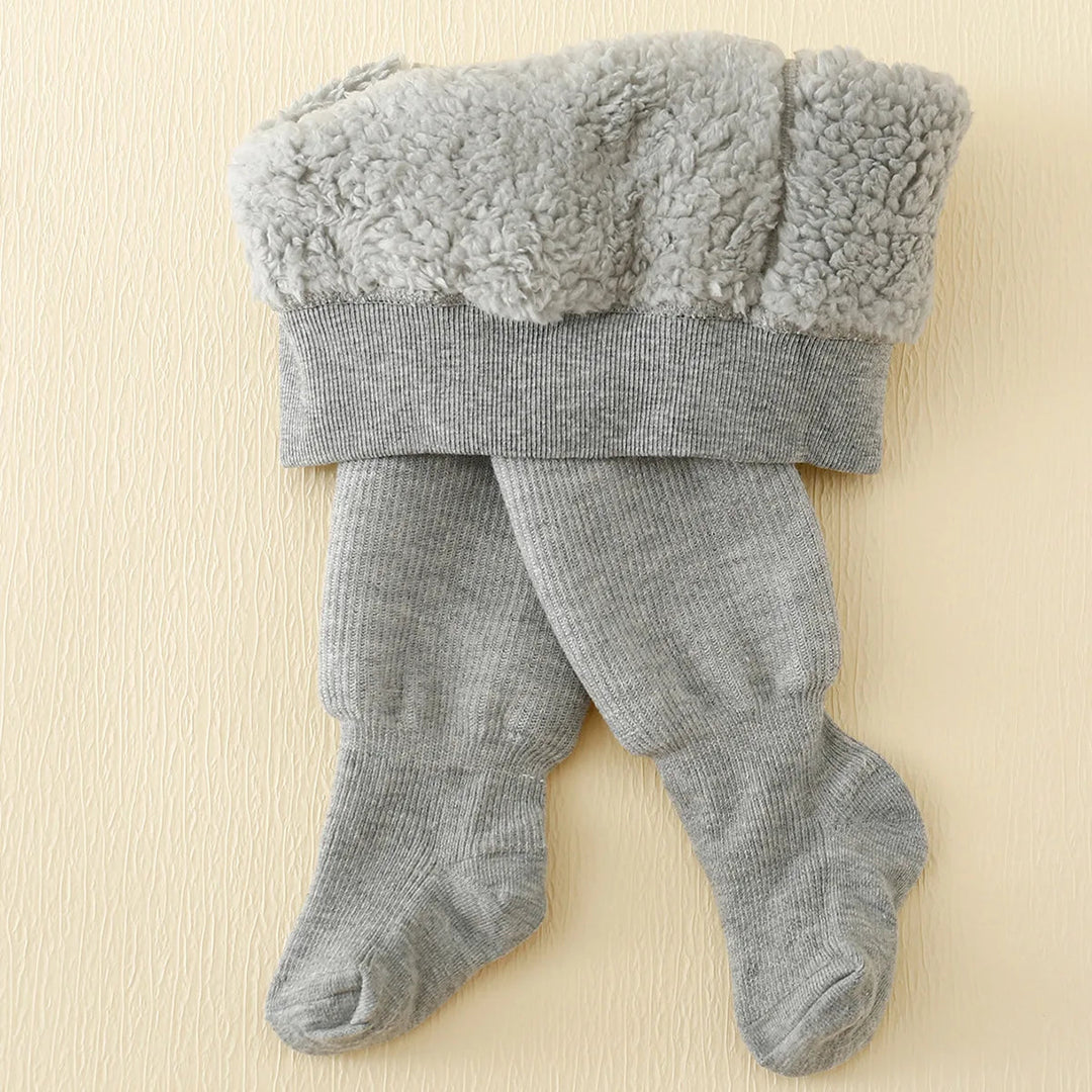 Legginsy dziecięce na zimę z fleecem