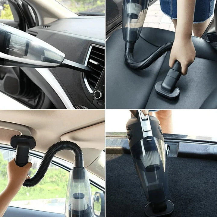 Ręczny Odkurzacz Bezprzewodowy USB (120W 4000PA) do Samochodu, Domu, Włosów Zwierząt i innych (Na mokro/na sucho)
