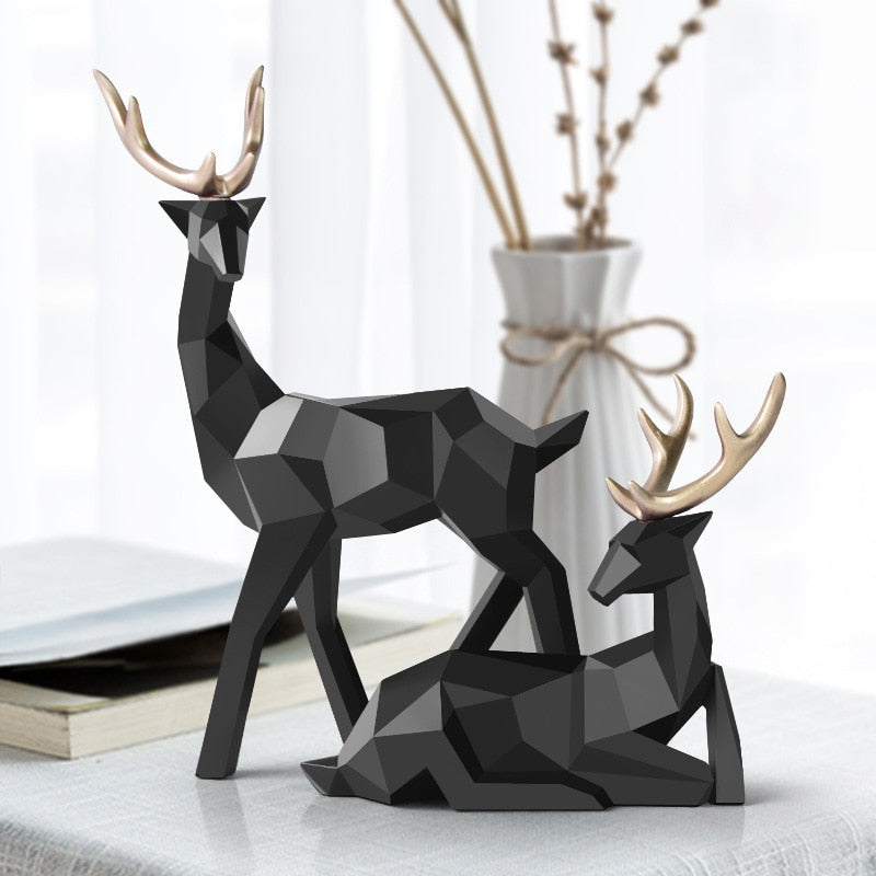 Rzeźba Figur Jeleni