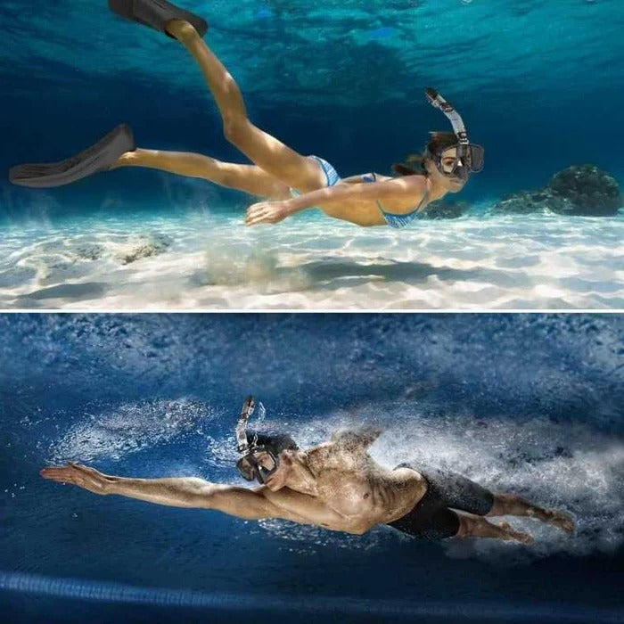 Maska do snorkelingu z systemem suchej góry