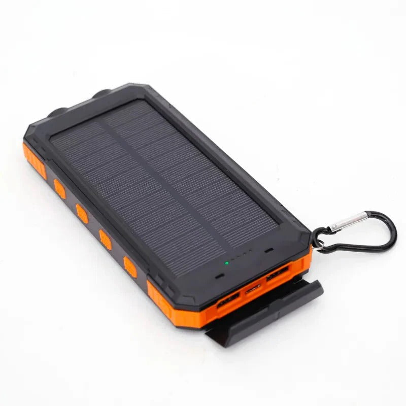Wodoodporny power bank z ładowarką solarną
