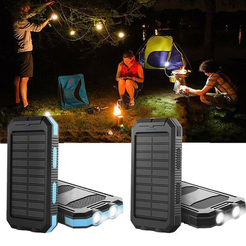Wodoodporny power bank z ładowarką solarną
