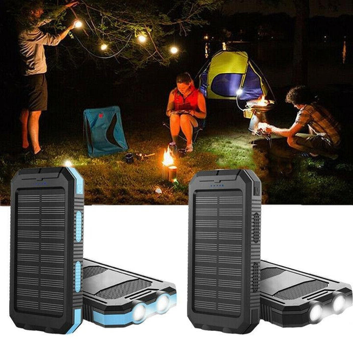 Wodoodporny power bank z ładowarką solarną
