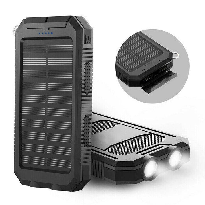 Wodoodporny power bank z ładowarką solarną