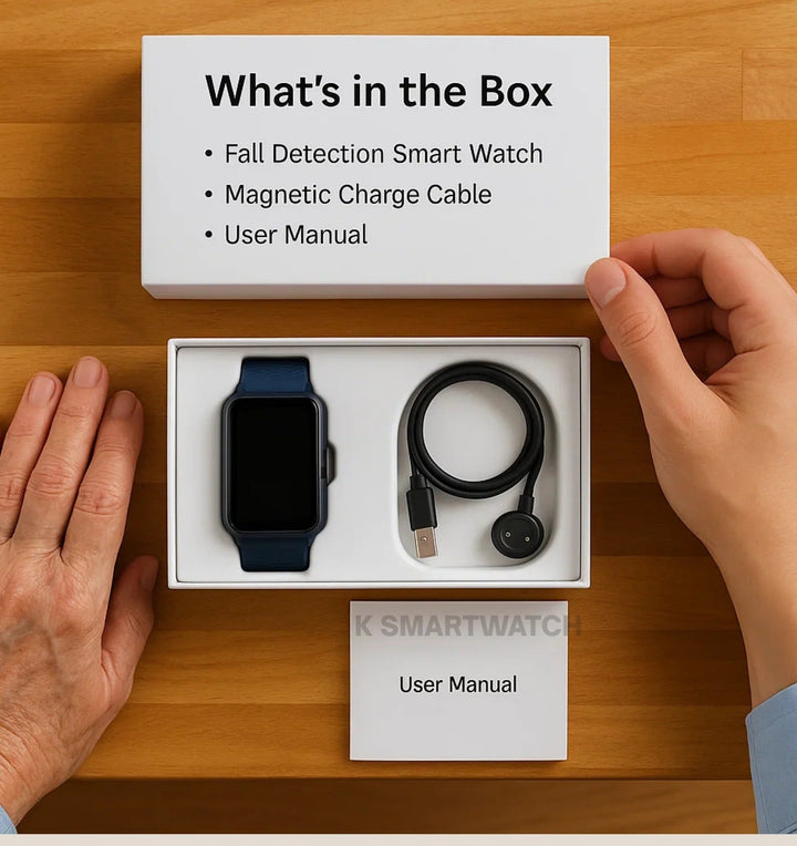 Smartwatch z wykrywaniem upadków dla seniorów