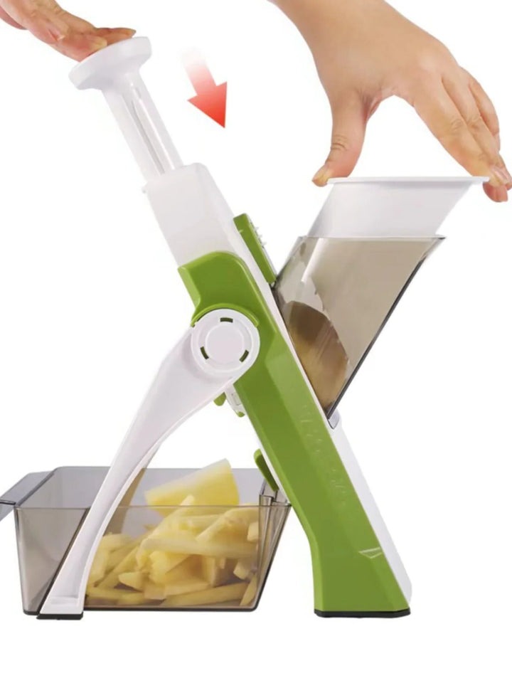 5-w-1 Slicer do Warzyw z Tacą na Odpady