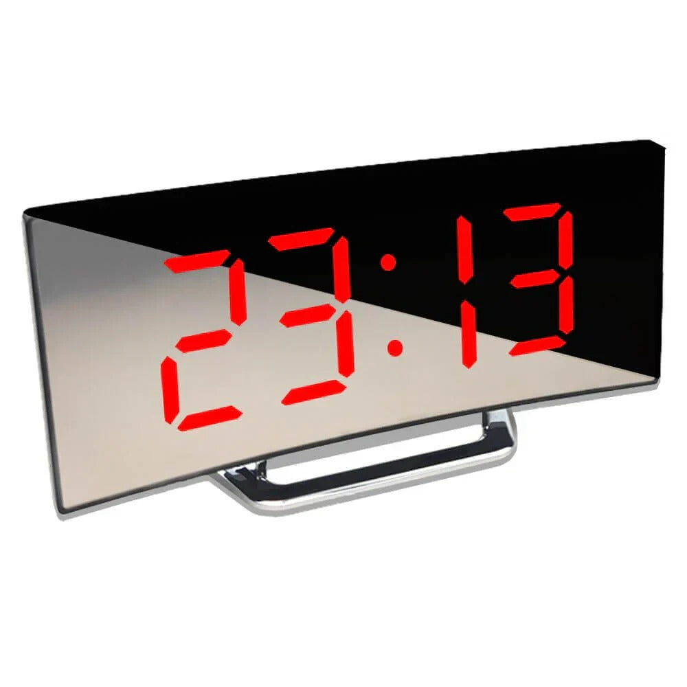 Nowoczesny Zakrzywiony Cyfrowy Zegar LED