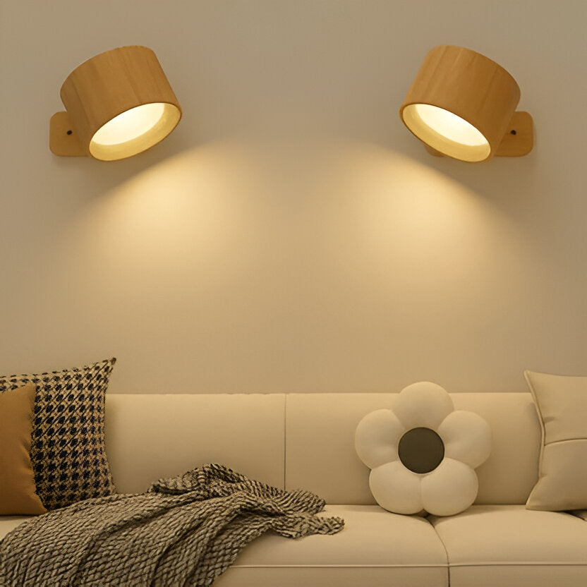 Ładowana Lampa Ścienna z Obrotem 360°