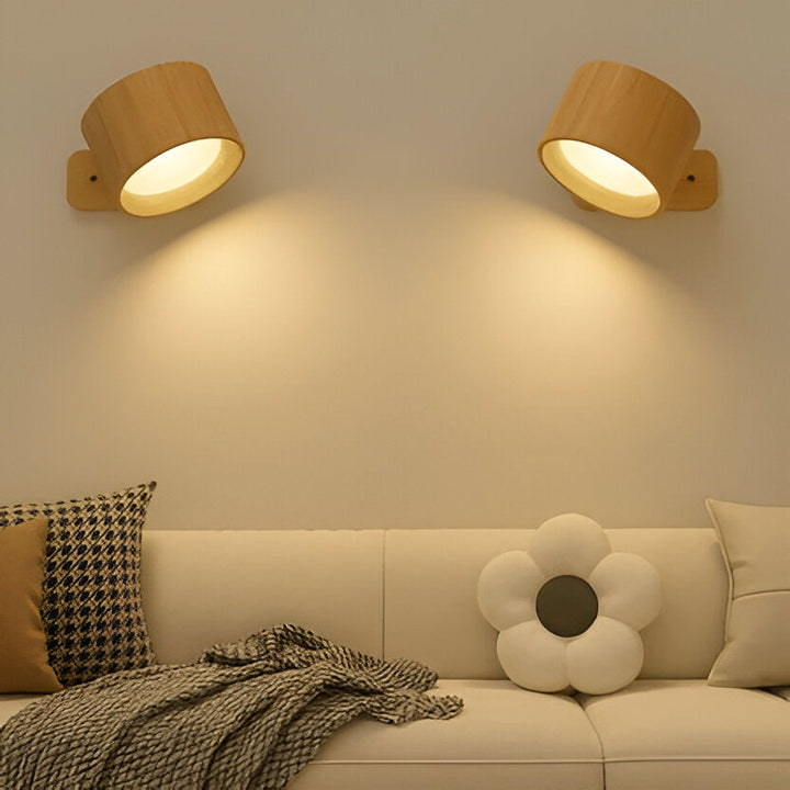 Ładowana Lampa Ścienna z Obrotem 360°